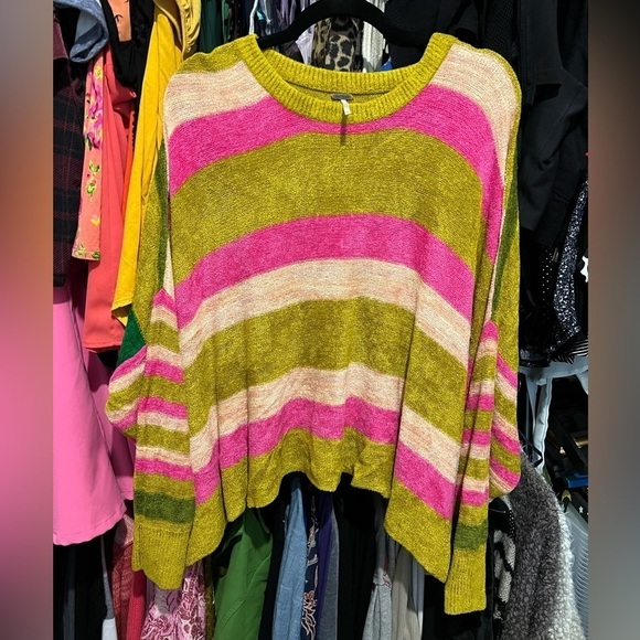 Free People All About You Stripe Chenille Sweater in
Multi Small NWOT - Picture 6 of 9